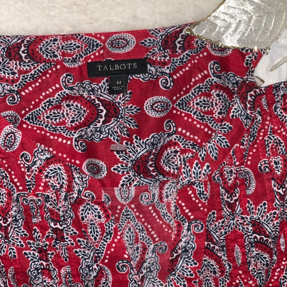 Talbots 3/4 sleeve, button down. - Picture 2 of 7